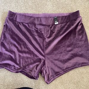 Torrid velour shorts goes with bralettes